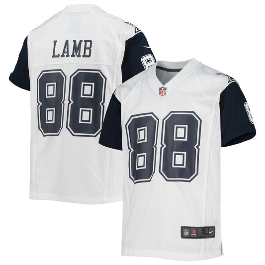 CeeDee Lamb Dallas Cowboys Youth Alternate Game Jersey - White | NFL Jerseys