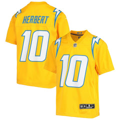 Justin Herbert Los Angeles Chargers Youth Inverted Team Game Jersey Gold - Nike