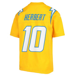 Justin Herbert Los Angeles Chargers Youth Inverted Team Game Jersey Gold - Nike