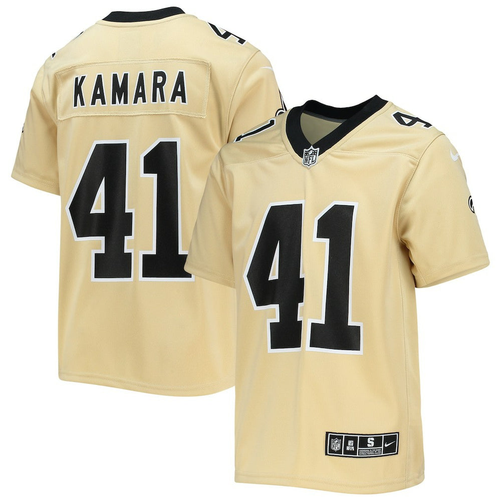 Alvin Kamara New Orleans Saints Youth Inverted Team Game Jersey Gold - Nike