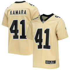 Alvin Kamara New Orleans Saints Youth Inverted Team Game Jersey Gold - Nike