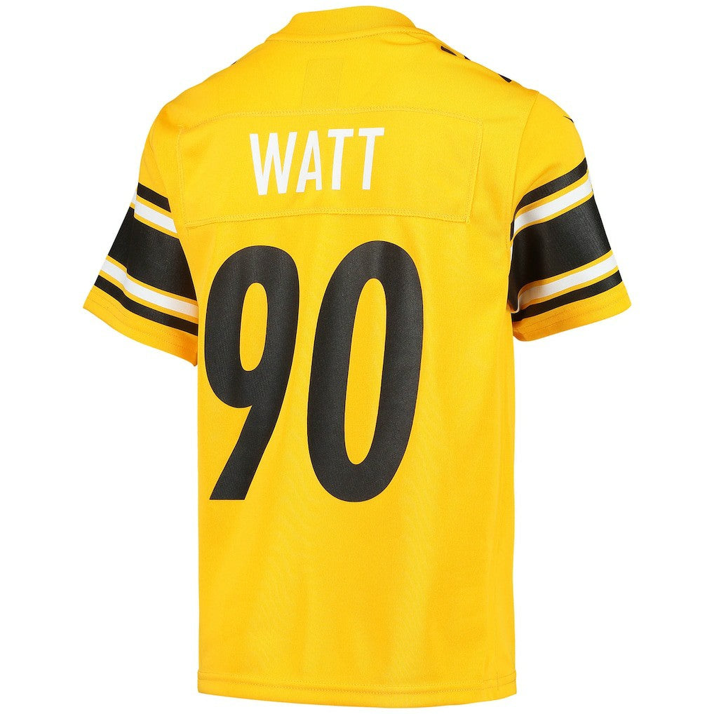 T.J. Watt Pittsburgh Steelers Youth Inverted Team Game Jersey Gold - Nike