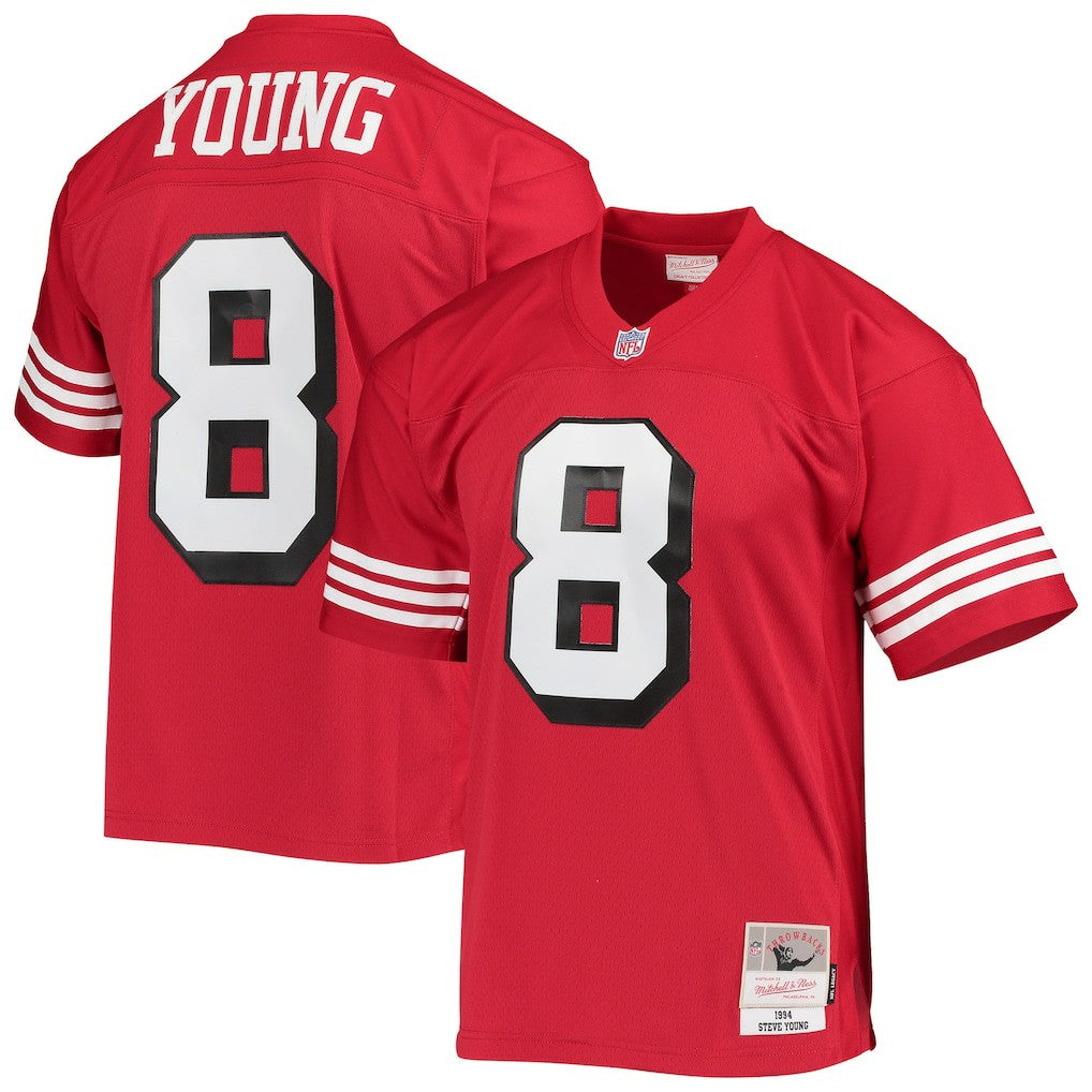 Steve Young San Francisco 49ers Legacy Replica Jersey Scarlet - Mitchell & Ness