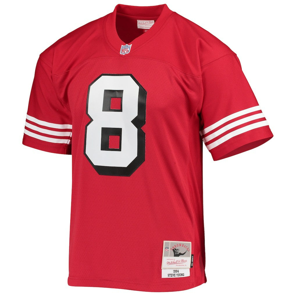 Steve Young San Francisco 49ers Legacy Replica Jersey Scarlet - Mitchell & Ness