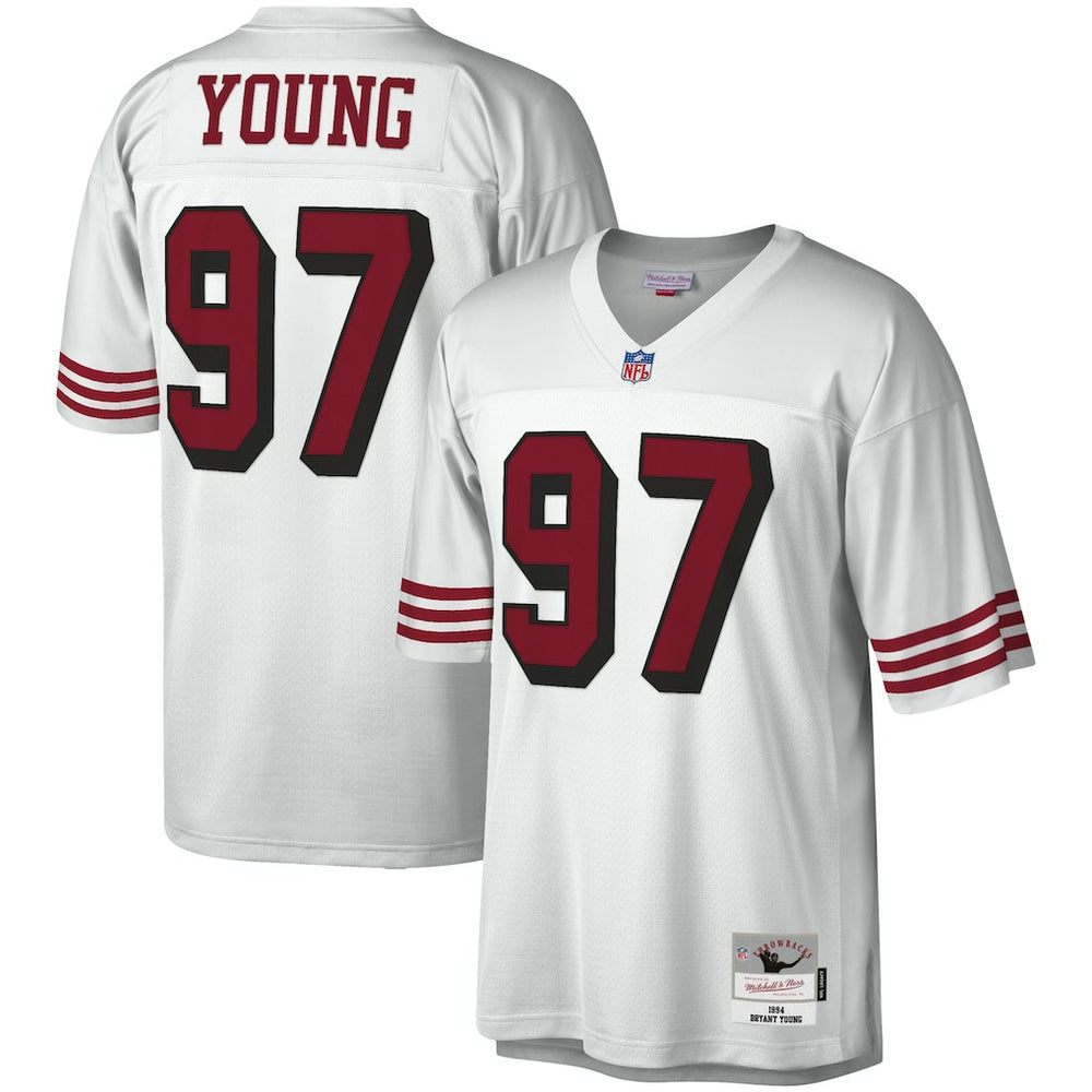 Bryant Young San Francisco 49ers Legacy Replica Jersey White - Mitchell & Ness