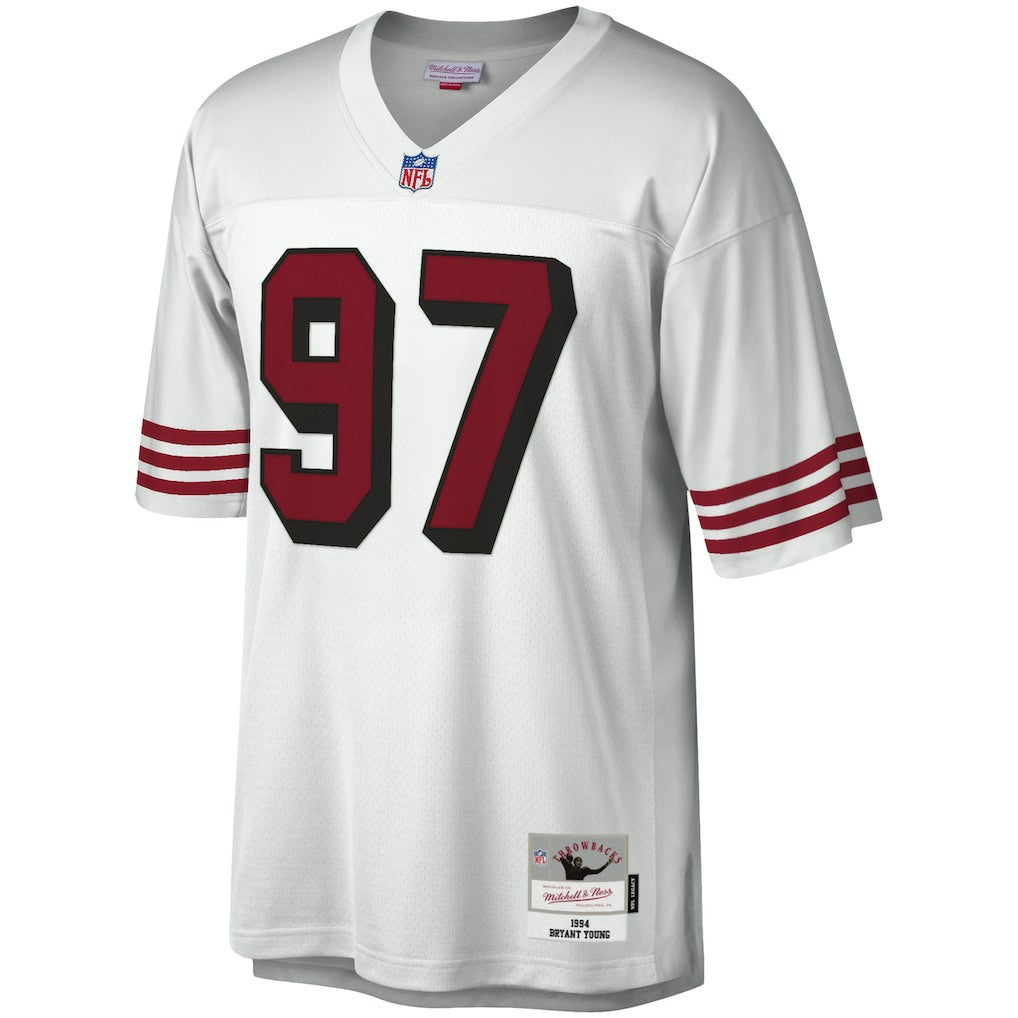 Bryant Young San Francisco 49ers Legacy Replica Jersey White - Mitchell & Ness