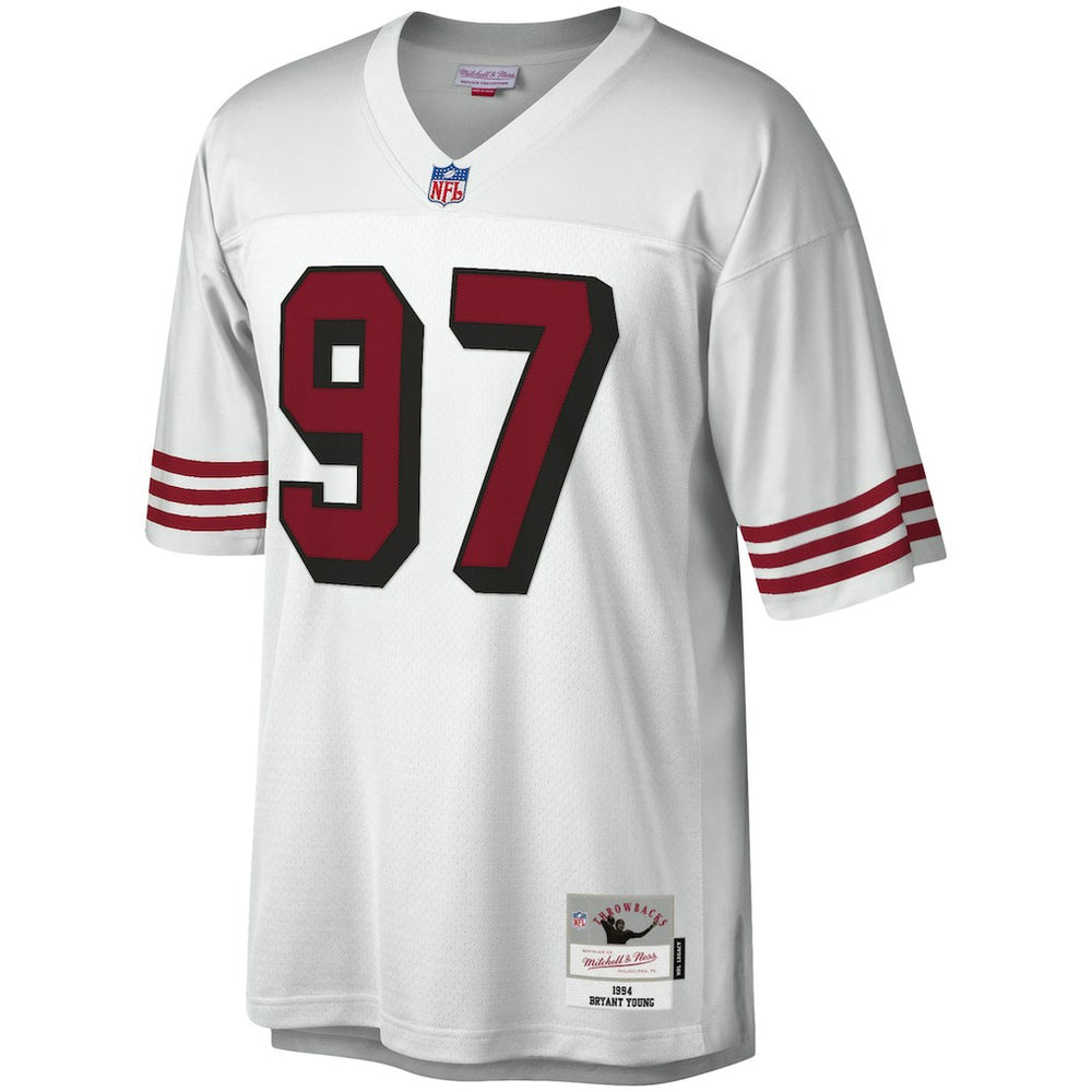 Bryant Young San Francisco 49ers Legacy Replica Jersey White - Mitchell & Ness