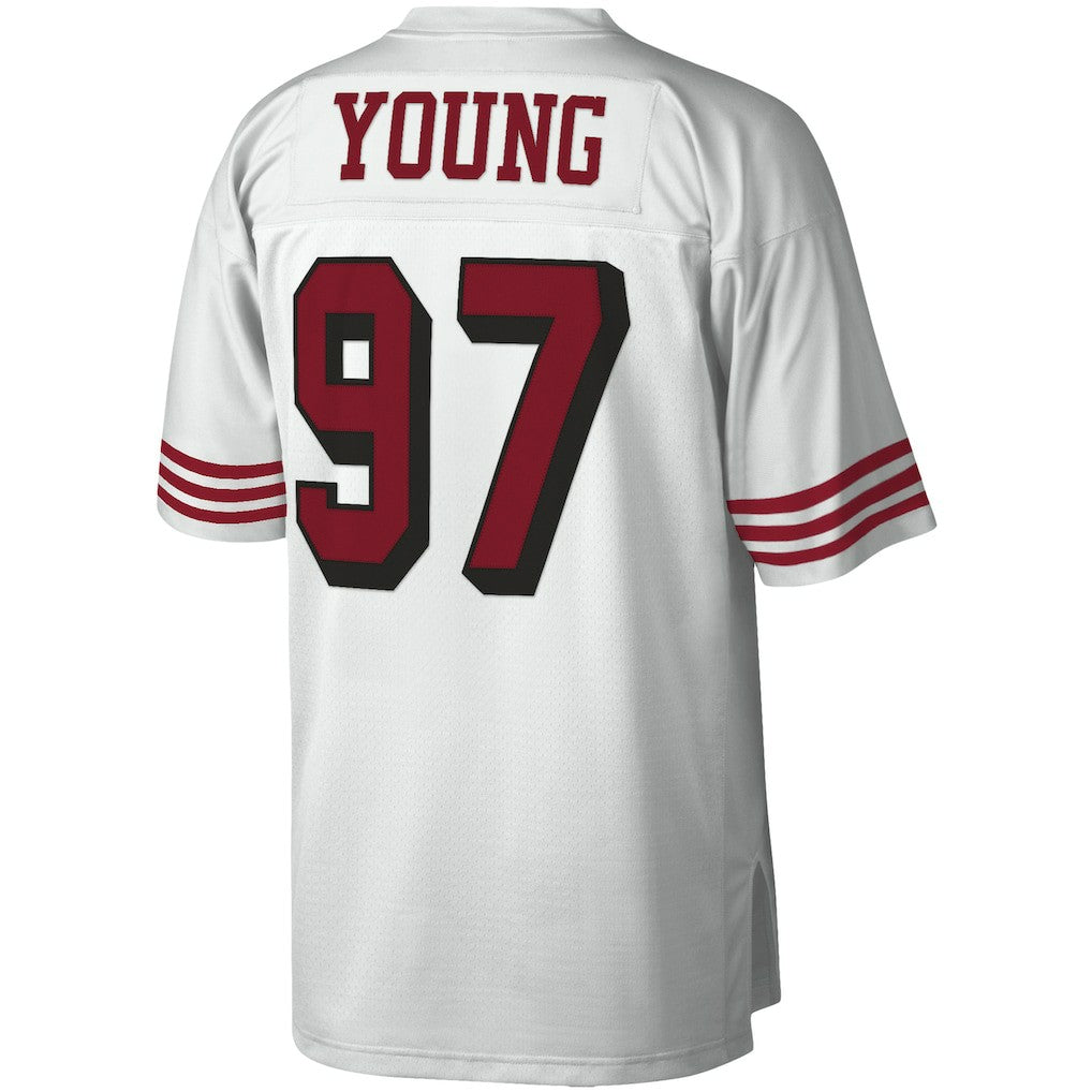 Bryant Young San Francisco 49ers Legacy Replica Jersey White - Mitchell & Ness