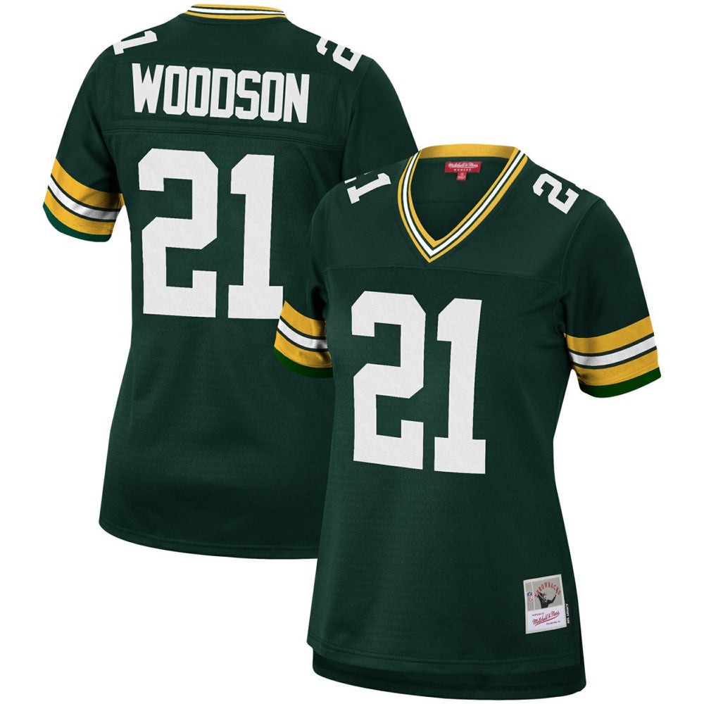 Charles Woodson Green Bay Packers Women's 2010 Legacy Replica Player Jersey Green - Mitchell & Ness