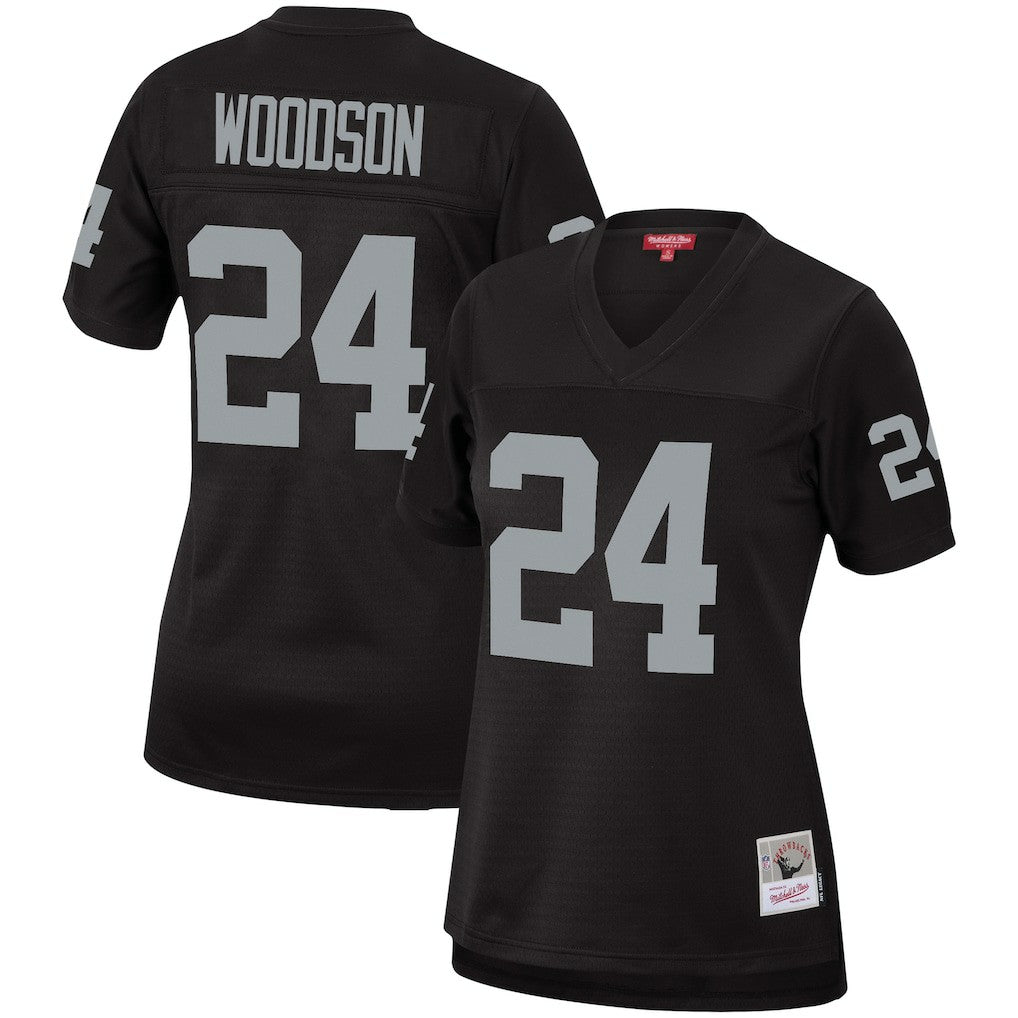 Charles Woodson Las Vegas Raiders Women's Legacy Replica Team Jersey Black - Mitchell & Ness