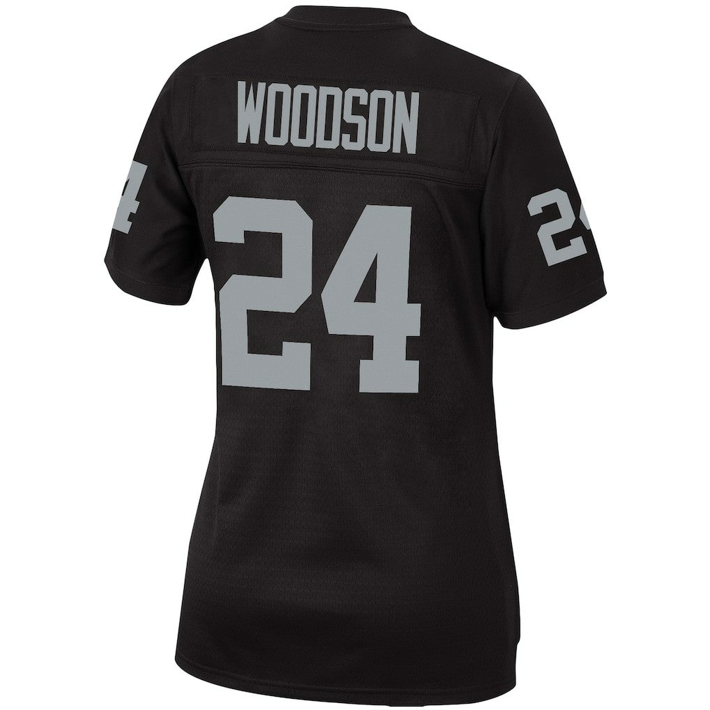 Charles Woodson Las Vegas Raiders Women's Legacy Replica Team Jersey Black - Mitchell & Ness