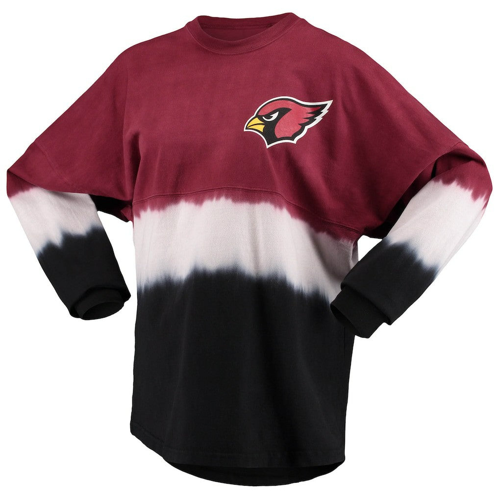 Arizona Cardinals Women's Ombre Long Sleeve T-Shirt Cardinal/White - Fanatics