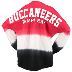 Tampa Bay Buccaneers Women's Ombre Long Sleeve T-Shirt Red/Black - Fanatics