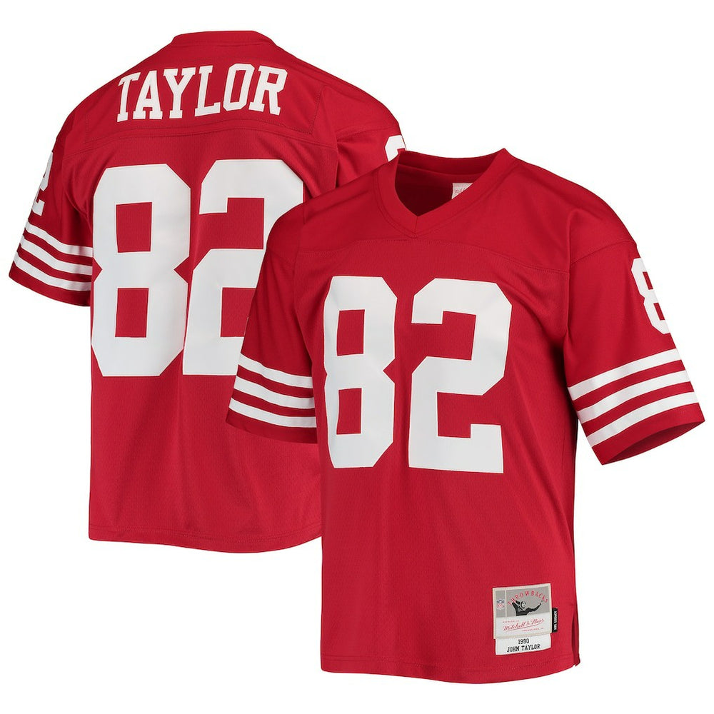 John Taylor San Francisco 49ers Legacy Replica Jersey Scarlet - Mitchell & Ness