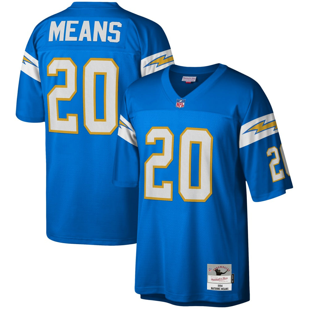 Natrone Means Los Angeles Chargers Legacy Replica Jersey Powder Blue - Mitchell & Ness