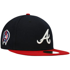 Atlanta Braves New Era 9/11 Memorial Side Patch 59FIFTY Fitted Hat Lifestyle