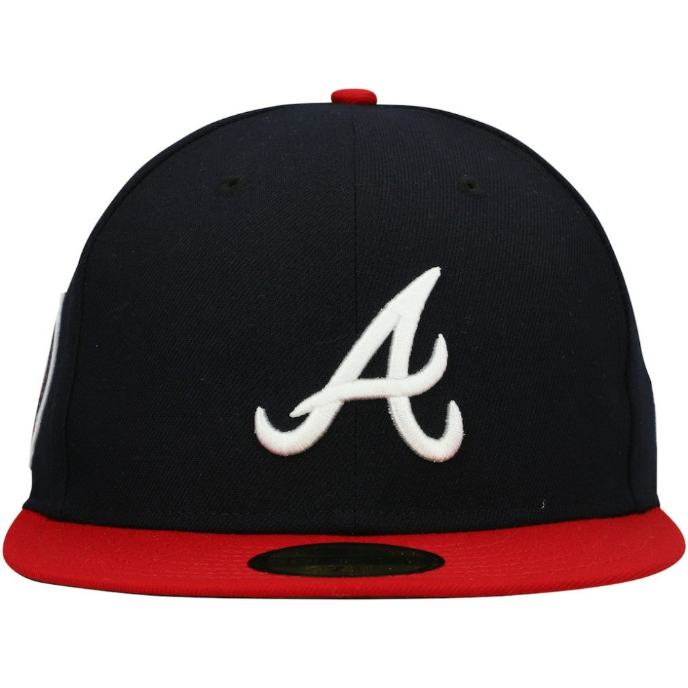 Atlanta Braves New Era 9/11 Memorial Side Patch 59FIFTY Fitted Hat Lifestyle