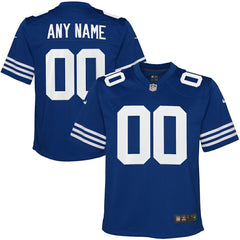 Indianapolis Colts Youth Alternate Custom Game Jersey Royal - Nike