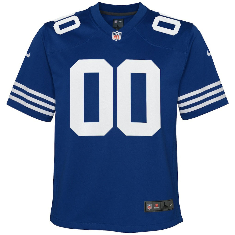 Indianapolis Colts Youth Alternate Custom Game Jersey Royal - Nike