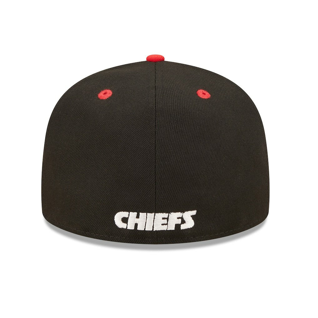 Kansas City Chiefs New Era Flipside 2Tone 59FIFTY Fitted Hat Black/Red - NFL