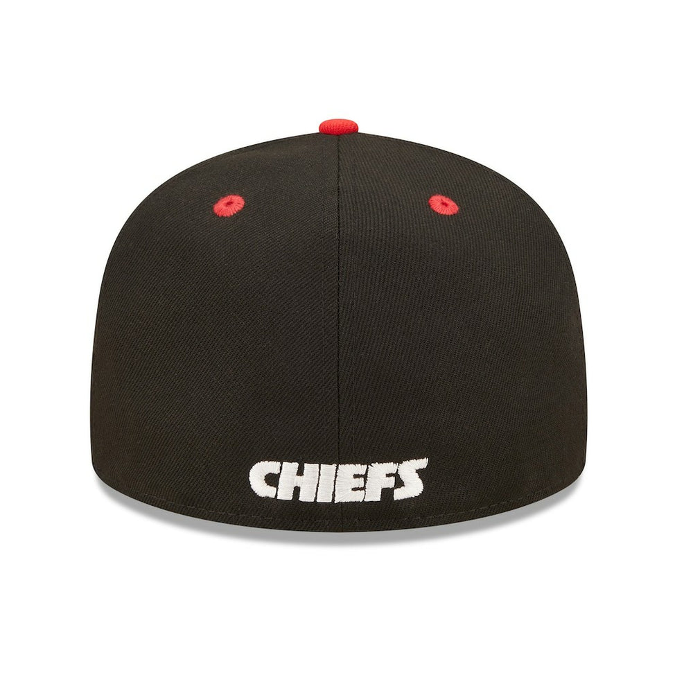 Kansas City Chiefs New Era Flipside 2Tone 59FIFTY Fitted Hat Black/Red - NFL