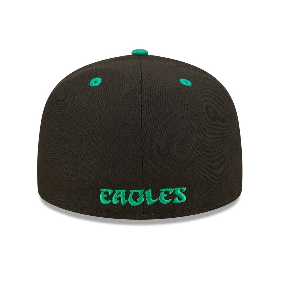 Philadelphia Eagles New Era Flipside 2Tone 59FIFTY Fitted Hat Black/ - NFL