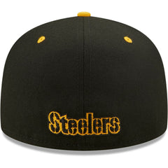 Pittsburgh Steelers New Era Flipside 2Tone 59FIFTY Fitted Hat Black/Gold - NFL