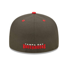 Tampa Bay Buccaneers New Era Flipside 2Tone 59FIFTY Fitted Hat Pewter/Red - NFL