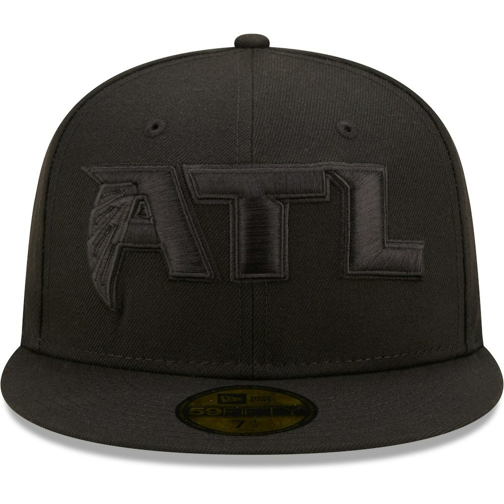 Atlanta Falcons New Era Team Black on Black Alternate 59FIFTY Fitted Hat - NFL