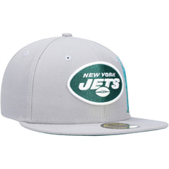 New York Jets New Era City Describe 59FIFTY Fitted Hat Gray - NFL