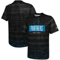 Carolina Panthers New Era Combine Authentic Sweep T-Shirt Black - NFL