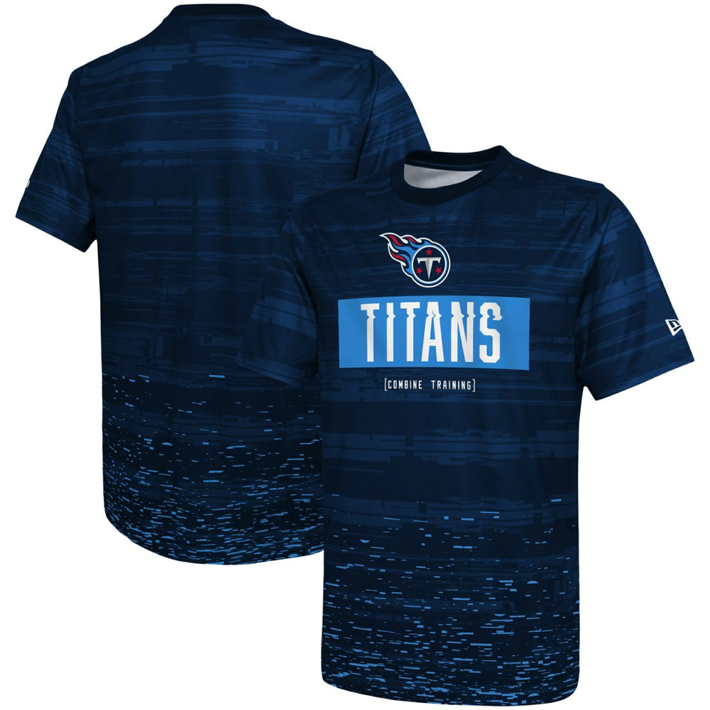 Tennessee Titans New Era Combine Authentic Sweep T-Shirt Navy - NFL
