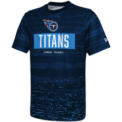 Tennessee Titans New Era Combine Authentic Sweep T-Shirt Navy - NFL