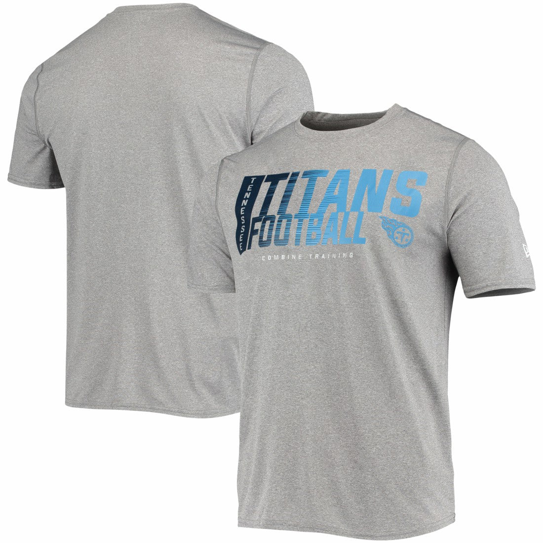 Tennessee Titans New Era Combine Authentic Game On T-Shirt Heathered Gray - NFL