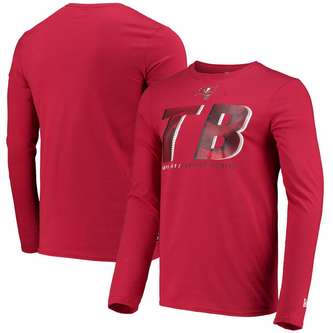 Tampa Bay Buccaneers New Era Combine Authentic Static Abbreviation Long Sleeve T-Shirt Red - NFL