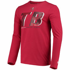 Tampa Bay Buccaneers New Era Combine Authentic Static Abbreviation Long Sleeve T-Shirt Red - NFL