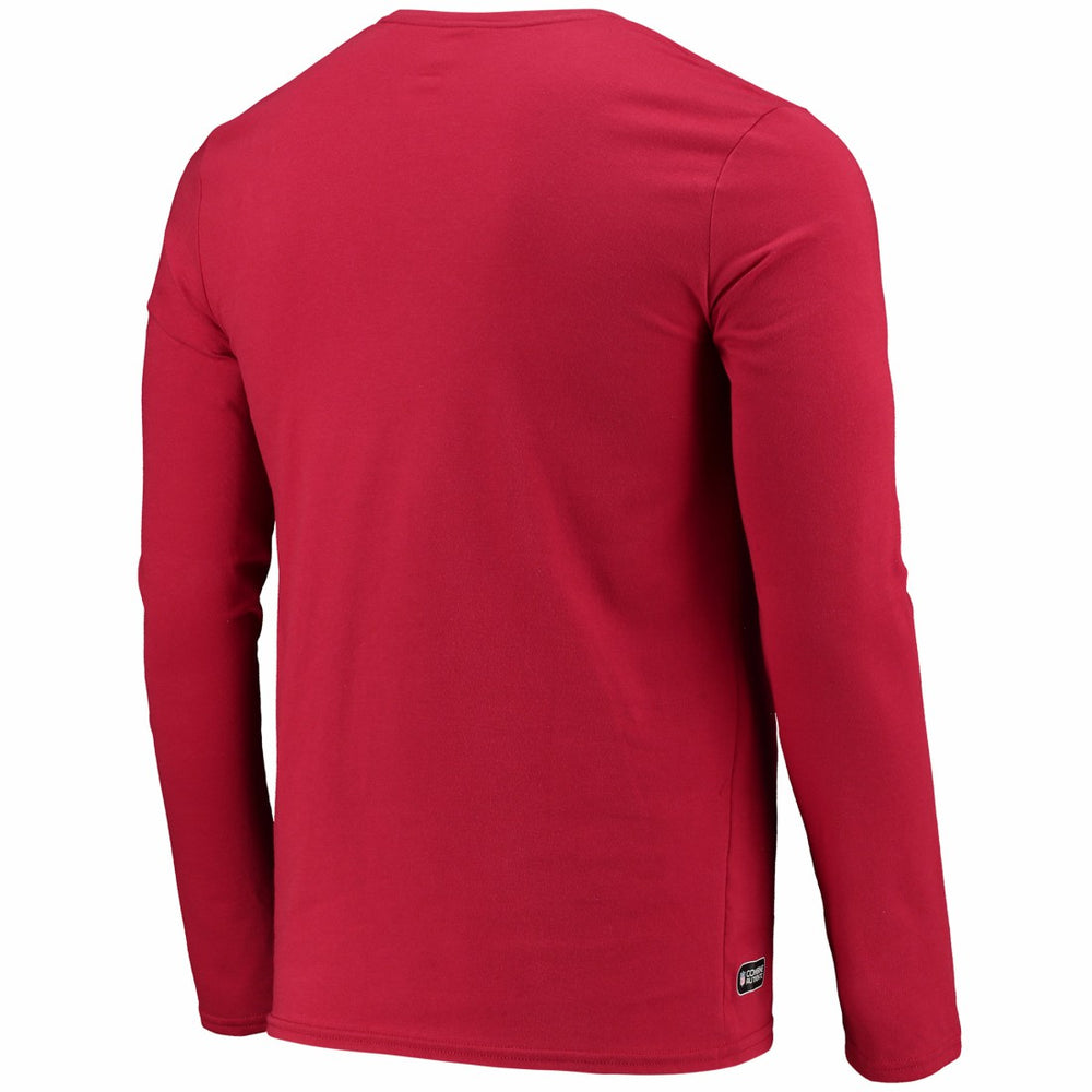 Tampa Bay Buccaneers New Era Combine Authentic Static Abbreviation Long Sleeve T-Shirt Red - NFL