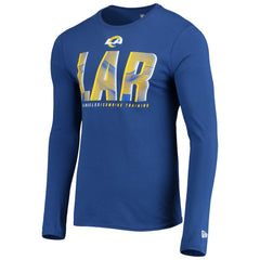 Los Angeles Rams New Era Combine Authentic Static Abbreviation Long Sleeve T-Shirt Royal - NFL