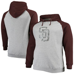 San Diego Padres Fanatics Big & Tall Raglan Pullover Hoodie Clearance