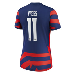 Nike Christen Press USWNT 2021/22 Away Vapor Match Jerseys - Blue