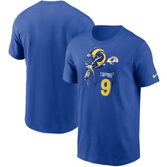 Matthew Stafford Los Angeles Rams Player Graphic T-Shirt Royal - Nike
