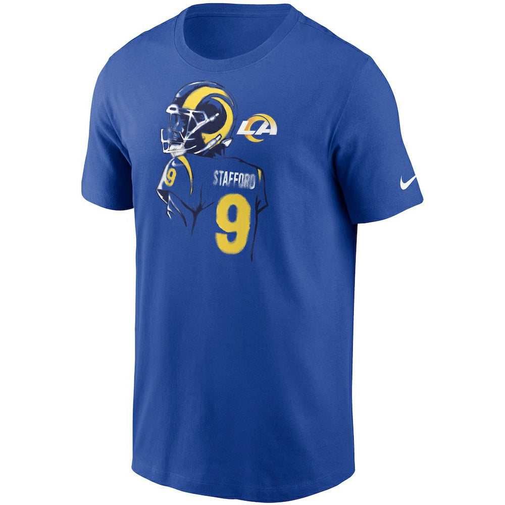 Matthew Stafford Los Angeles Rams Player Graphic T-Shirt Royal - Nike