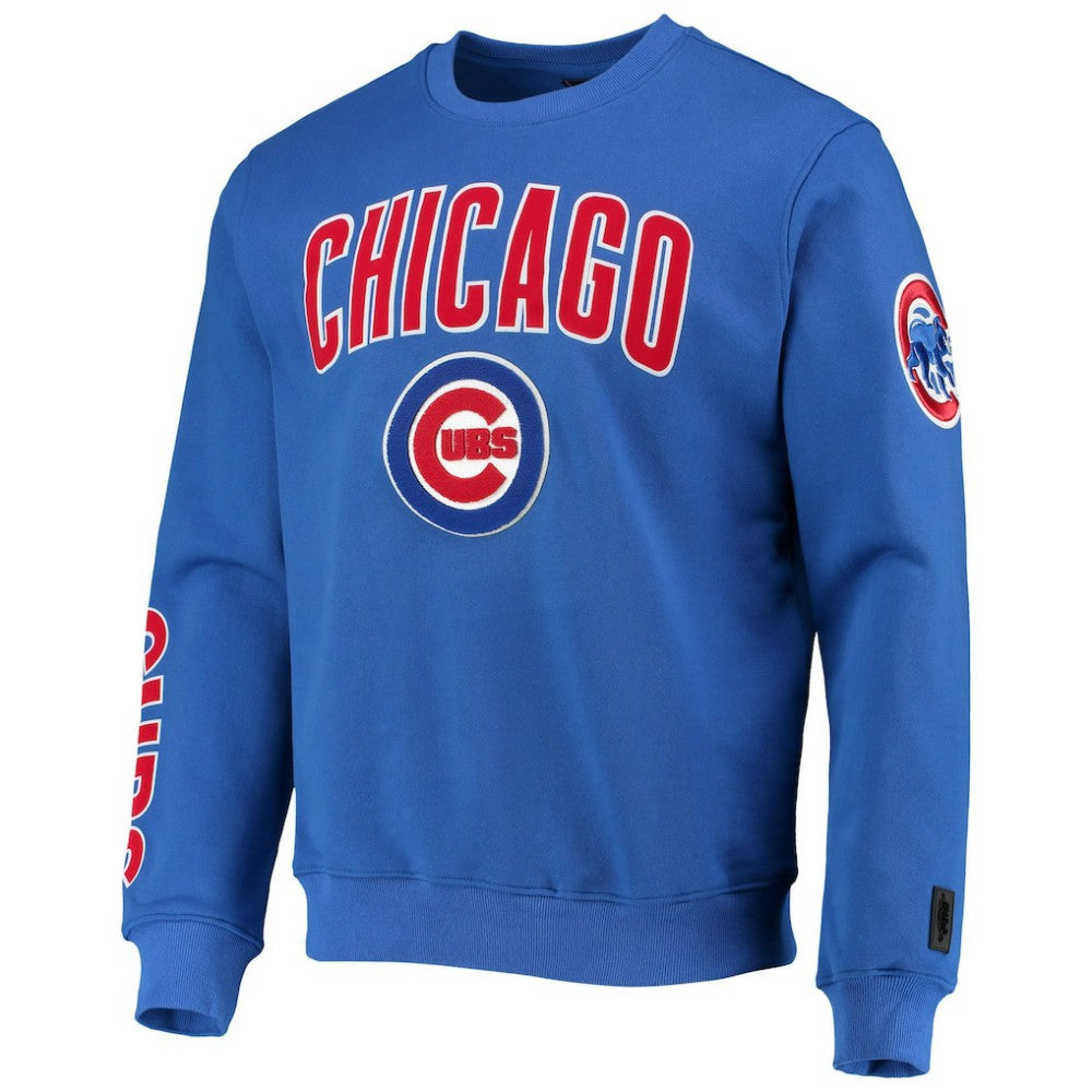 Chicago Cubs Pro Standard Stacked Logo Pullover Sweatshirt Lifestyle