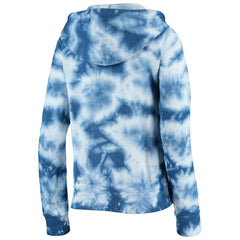 Chicago Cubs New Era Women's Tie-Dye Fleece Full-Zip Hoodie On Sale