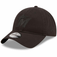Miami Marlins New Era Black On Black Core Classic 2.0 9TWENTY Adjustable Hat Online