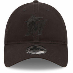 Miami Marlins New Era Black On Black Core Classic 2.0 9TWENTY Adjustable Hat Online
