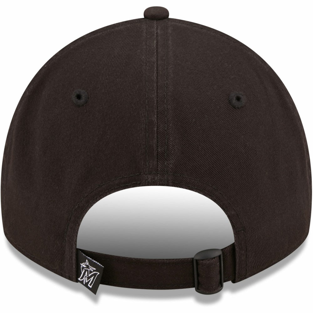 Miami Marlins New Era Black On Black Core Classic 2.0 9TWENTY Adjustable Hat Online