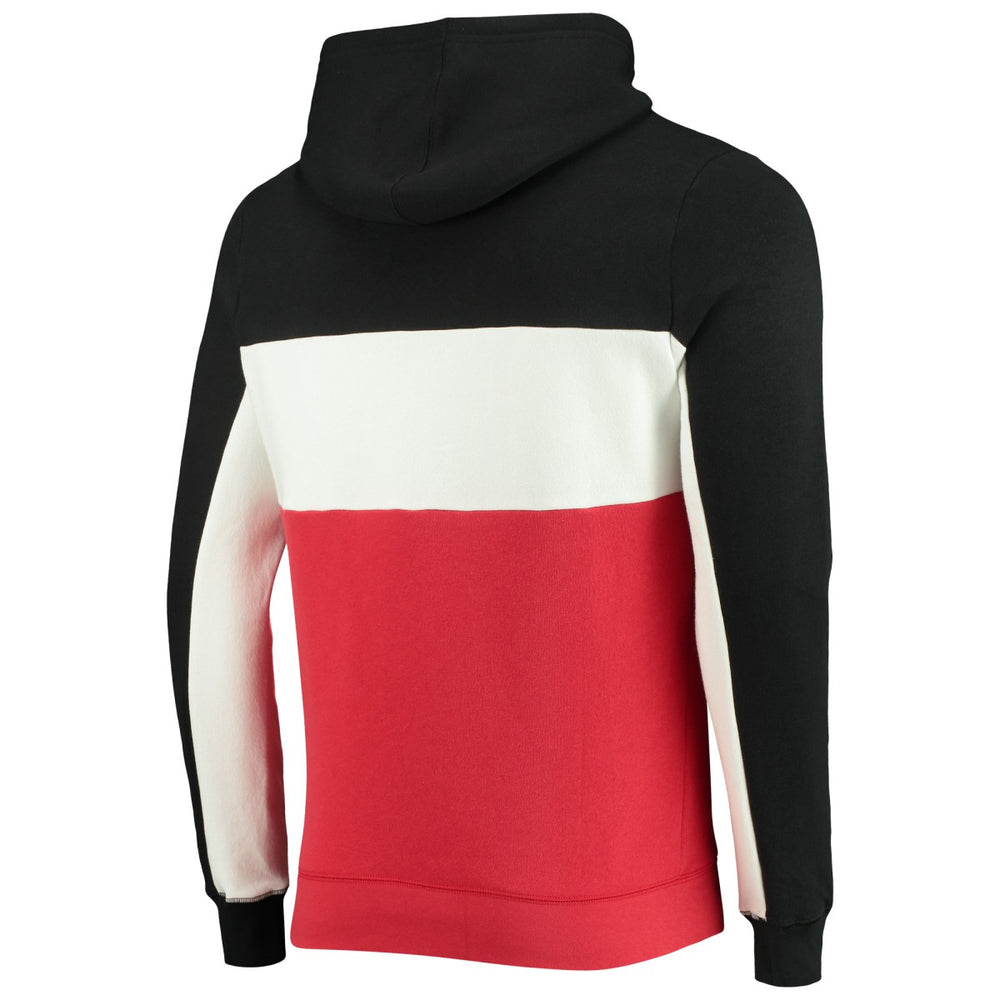 NBA - Toronto Raptors Junk Food Wordmark Colorblock Fleece Pullover Hoodie - Black/White
