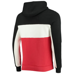 NBA - Toronto Raptors Junk Food Wordmark Colorblock Fleece Pullover Hoodie - Black/White