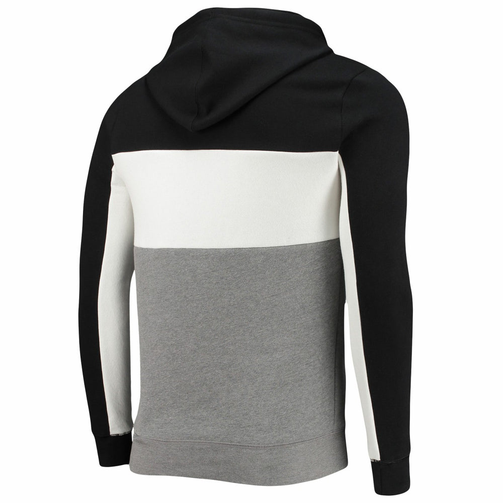 NBA - Miami Heat Junk Food Wordmark Colorblock Fleece Pullover Hoodie - Black/White